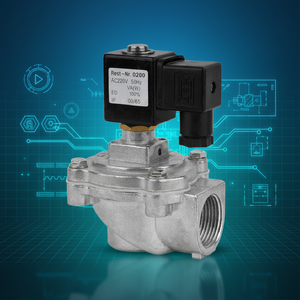วาล์วควบคุมฐานแบบสองที่นั่งไฟฟ้า AC220V DN25 สำหรับน้ำอุณหภูมิปานกลาง รับประกัน 1 ปี รองรับ OEM ปรับแต่งได้ - Product Image 1