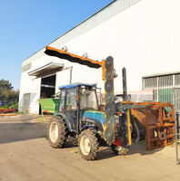 Tracteur 120hp monté à l'avant pour élagage d'arbres fruitiers 5 + 7 lames de scie coupe-arbre pour grandes branches