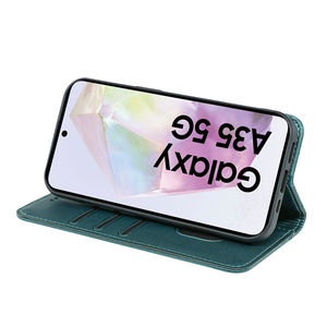 Housse de téléphone rétro magnétique en cuir PU pour <span class=keywords><strong>Samsung</strong></span> Galaxy S25 <span class=keywords><strong>Xcover</strong></span> 7 <span class=keywords><strong>5</strong></span> M55 M14 Flip Folio Strap Girl NFC Purse Case - Product Image 4