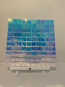 12"x12" 3D Hot Sale Metallic Mirror Effect Shimmer <strong>Sequin</strong> <strong>Wall</strong> <strong>Panel</strong> - Product Image 3