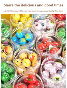 Bonbons gélifiés souple en forme de boule, saveur fruitée, multicolores, créatifs, collation pour enfants - Product Image 6