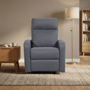 Modern Fabric Electric Recliner <b>sofa</b> Power Recliner Chair Fabric Living Room Recliner One Seat Powered Tilting Lounge Armchair - Product Image 1
