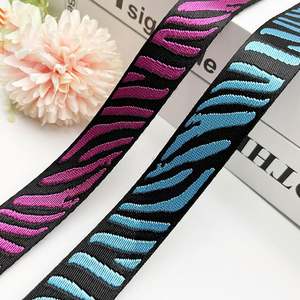 Sangle jacquard réfléchissante enduite de 38 mm de qualité supérieure, polyester/coton, colorée, certifiée Oeko-Tex, personnalisable, ceinture, chapeau - Product Image 2