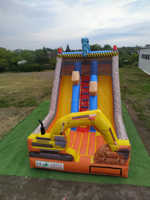 Toboggan gonflable en PVC 6x3m, usage commercial, parc d'aventure, toboggan aquatique pour extérieur/intérieur