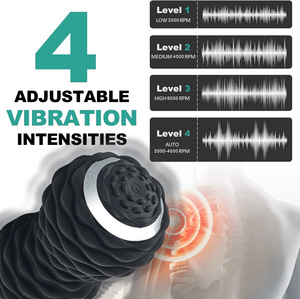 TOPKO aptitud músculo liberación vibrante de maní Bola de masaje logotipo personalizado eléctrica de silicona negro de yoga Bola de masaje - Product Image 3