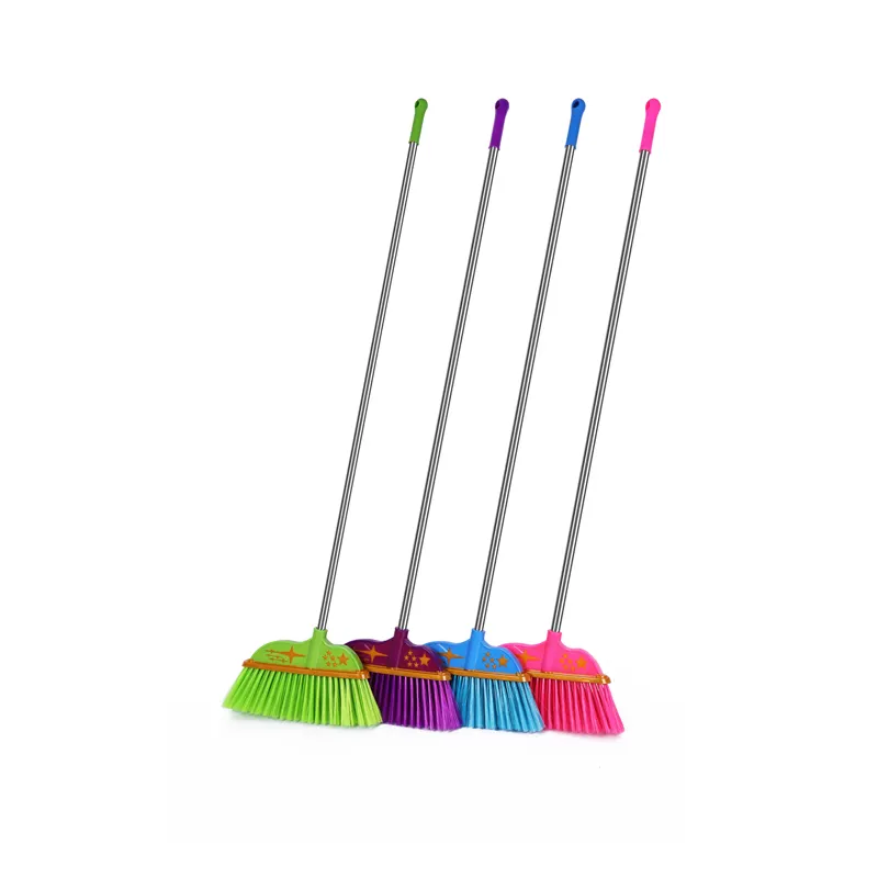 China Manufacturer Wholesale Handmade Use High Quality Blue Plastic Broom