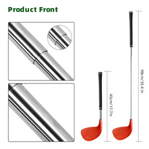 プレミアムキッズゴルフセットカスタマイズ可能なプラスチック幼児ゴルフクラブ右利きチッパードライバーアイアン子供向け - Product Image 6