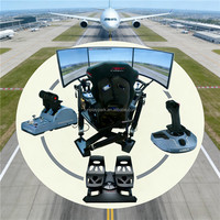 Simulateur de cockpit d'avion en métal VR 9D pour l'intérieur, plus de 80 jeux, aventure de vol en hélicoptère, pour la maison, les parcs sportifs, les aéroports
