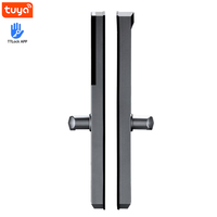 Serrure de porte intelligente Vertexis étanche à empreinte digitale double face en alliage d'aluminium sans clé pour porte en bois à rupture de pont thermique