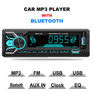 Pemutar MP3 mobil, Din tunggal, Audio mobil BT penerima Stereo AM <span class=keywords><strong>FM</strong></span> RDS Radio USB SD AUX Port kontrol aplikasi pemutar musik mobil - Product Image 4