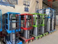 Monte-charge monopersonnel en alliage d'aluminium 100-300 kg, élévateur à mât 4-22 m pour usine, atelier, usage intérieur et extérieur