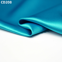 100 soie Satin tissu 30MM lourd doux fournissant Stable bleu marine lumière teinture naturel Vietnam AODAI matériaux pour mariage