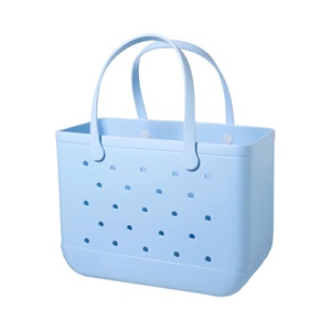 Bolso de playa EVA con orificios, bolso de mano portátil, impermeable, cesta de viaje lavable, bolso de viaje para exteriores, cesta de almacenamiento - Product Image 1