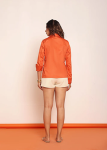 Chemise brodée avec un chien mignon pour femmes, chemisier léger à manches longues, haut décontracté à la mode, tenue d'été pour tous les jours - Product Image 5