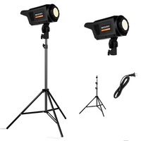 Kit d'éclairage LED pour photographie à trois températures de couleur, pour prise de vue vidéo courte, éclairage de studio, télécommande, trépied