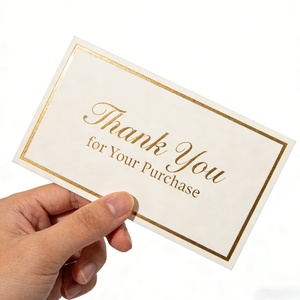 Cartes de visite en papier couché écologique avec dorure à chaud et couleurs personnalisées pour les marques durables soucieuses de montrer une véritable gratitude - Product Image 1