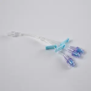 Disposable Medical Three Way IV Infusion Extension Tube with Needle Free Connector