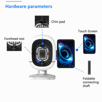 Analyseur de peau 3D AI, scanner facial, analyseur UV RGB des cheveux et du cuir chevelu, appareil Bluetooth Wifi USB pour salon et usage domestique