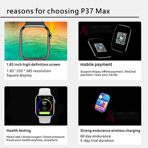 Nouveautés 2022 Montre connectée P37 Max en gros, luminescente, étanche, appareils intelligents, bracelet intelligent, montres intelligentes série <span class=keywords><strong>7</strong></span> - Product Image 5