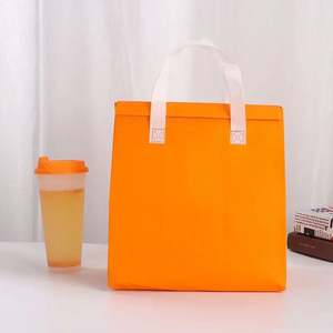 Hot Selling Drinks Takeaway Tote <b>Cake</b> Boba Tea Ice Cream Bags Reusable Non Woven Thermal Cooler Bag - Product Image 4