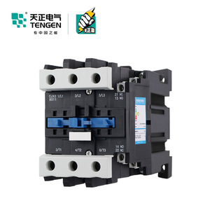Contactor de CA Tengen CJX2 8011, 100A, trifásico, 24, 36, 110, 220, 380V, montaje en carril DIN - Product Image 1