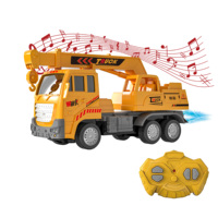Camion de chantier de simulation RC HTL avec effets de pulvérisation, musique, lumières et télécommande pour garçons