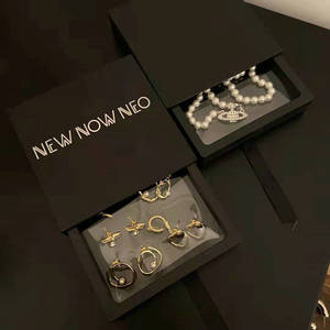In Stock 3d Packaging Gift Luxury Transparent Display Bracelet Necklace <strong>clear</strong> Window logo Custom <strong>Jewelry</strong> Packaging <strong>Box</strong> - Product Image 3