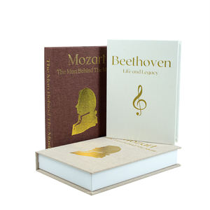 Goldlogo Moderner minimalisti scher Stil Öffnungs bare magnetische Dekoration Home Dekorative Bücher Dekorative Leinen-Kunst bücher - Product Image 1