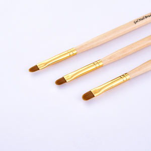 <span class=keywords><strong>Original</strong></span> Color madera cabeza redonda Nail Art Brush nuevo Nylon puro <span class=keywords><strong>Kolinsky</strong></span> pintura herramienta pluma Premium calidad uñas cepillo - Product Image 3