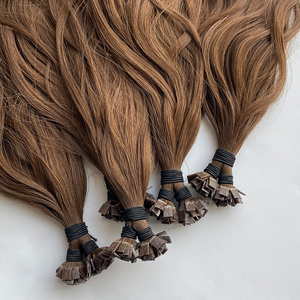 Extensiones de cabello con diseño de logotipo gratuito, nuevo diseño saludable y suave, extensiones de cabello con punta, cabello humano - Product Image 6