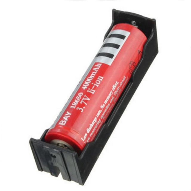 Cylindrical Lithium Battery 18650 Pack Holder case with Plates Contact Pin SMD/SMT 1 Slots 18650 Battery Holder