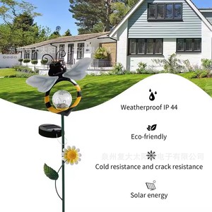 Lampe solaire LED pour jardin, lumière décorative extérieure, résistante à l'eau, alimentée à l'énergie solaire, pour cour et patio - Product Image 4