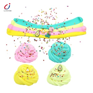 Kit de slime coloré et moelleux Chengji Crystal Mud, jouets créatifs DIY, slime scintillant, slime arc-en-ciel, slime bonbon de coton - Product Image 4