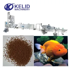 Máquinas de procesamiento de alimentos para mascotas, línea de producción de pellets de alimentos para camarones y peces que se hunden en seco