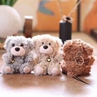 Porte-clés en peluche avec breloque cœur mignon ours en peluche poupée carton peluches douces peluche sac sac à main sac à dos pendentif accessoires
