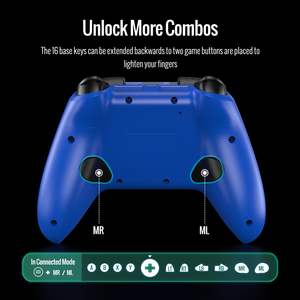 Funda Protectora para Dedos de Juego Plegable con Doble Vibración y Reasignación Turbo Macro, Adaptador Inalámbrico de 2.4GHz para Controlador - Product Image 5