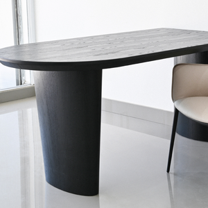 Peninsula tavoli neri di lusso in legno massello di alta qualità piatto naturale per il tempo libero <span class=keywords><strong>tavolo</strong></span> da pranzo rustico per uso domestico <span class=keywords><strong>tavolo</strong></span> ovale della galassia - Product Image 4