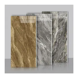 Factory price 600x1200mm bathroom floor tiles with golden line porcelain wall Porcelain tile