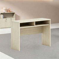 Meubles de bureau de style minimaliste 120cm Tables de formation informatiques pratiques Bureau de console en bois de noyer naturel pour salles de réunion