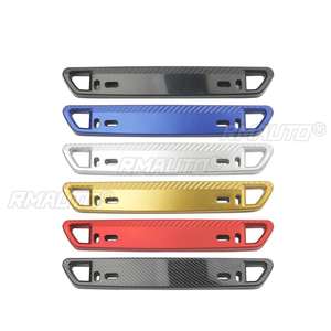 Support de Plaque d'Immatriculation Avant Universel 6 Couleurs en ABS Style Carbone, Cadre Décoratif de Relocalisation - Product Image 3