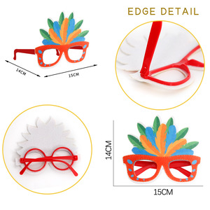 New <strong>Mexican</strong> Carnival Glasses <strong>Party</strong> Decoration Masquerade Costume <strong>Party</strong> <strong>Supplies</strong> Colorful Feather Glasses - Product Image 4