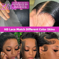 Perruques de cheveux humains bruts vietnamiens 15A Grade Super Double Drawn 13x6 Deep Wave, Perruque bouclée profonde birmane avec frontal en dentelle 13x4