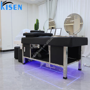 Schnelle Lieferung Japanese Thai Led Light Shampoo Bett Stuhl Salon Wasch stuhl Heap Spa Massage Mit Salon Schüssel Für Barbershop Verwendung - Product Image 4