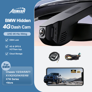 Cámara para Coche ADINKAM de Doble Lente 4G SIM 4K con GPS, Monitor de Estacionamiento, Visión Nocturna, WiFi y Visualización Remota en Vivo para <span class=keywords><strong>BMW</strong></span> - Product Image 1
