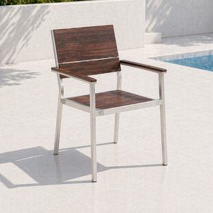 Muebles de Patio Comerciales Modernos y Duraderos, Mesa de Té Cuadrada para Exteriores, Juego de Jardín para <span class=keywords><strong>Hotel</strong></span> o Villa - Product Image 4