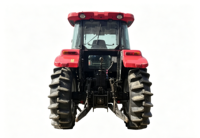 Tracteur agricole d'occasion 150 CV 4x4, moteur diesel turbocompressé, boîte de vitesses, cabine fermée, matériel agricole