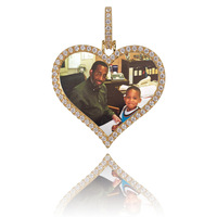 Joyería de hip hop para hombre, regalos personalizados, imagen de foto personalizada, collares de moda, collar de circón con incrustaciones