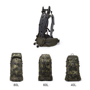Sac à dos de chasse Gaf 80L avec cadre en fibre de carbone, sangle en nylon, imperméable, pour la randonnée en plein air, unisexe, camouflage - Product Image 2