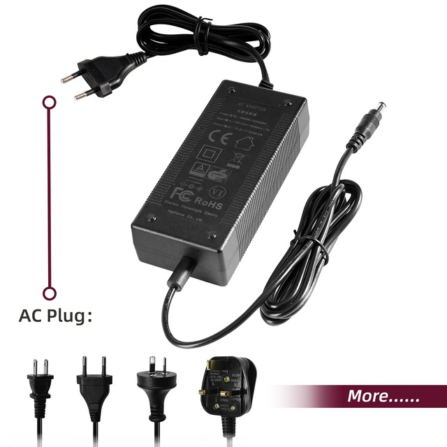 HAOWANGDA Power Adapters Desktop AC/DC Power Supply 5V-36V 1A-7A 30W-60W High Efficiency DC Adaptor 12V 5A Power Adapters