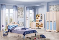 Lit simple pour enfant avec rangement, prix de gros, pour ensemble de meubles de chambre de fille